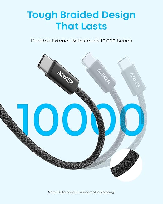 Anker 737 Power Bank (PowerCore 24K) + Anker Zolo USB-A to USB-C Cable