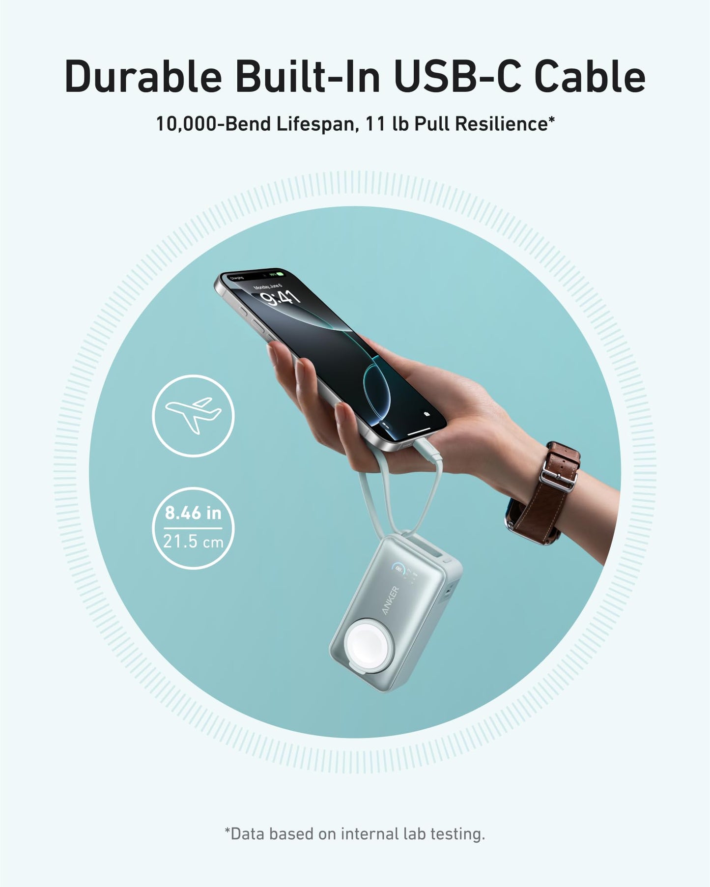 Anker MagGo Power Bank 10000mAh 35W For Apple Watch