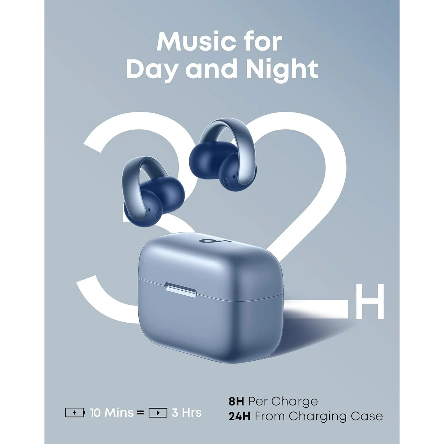 soundcore AeroClip Open-Ear Clip-On Earbuds with Adaptive Comfort