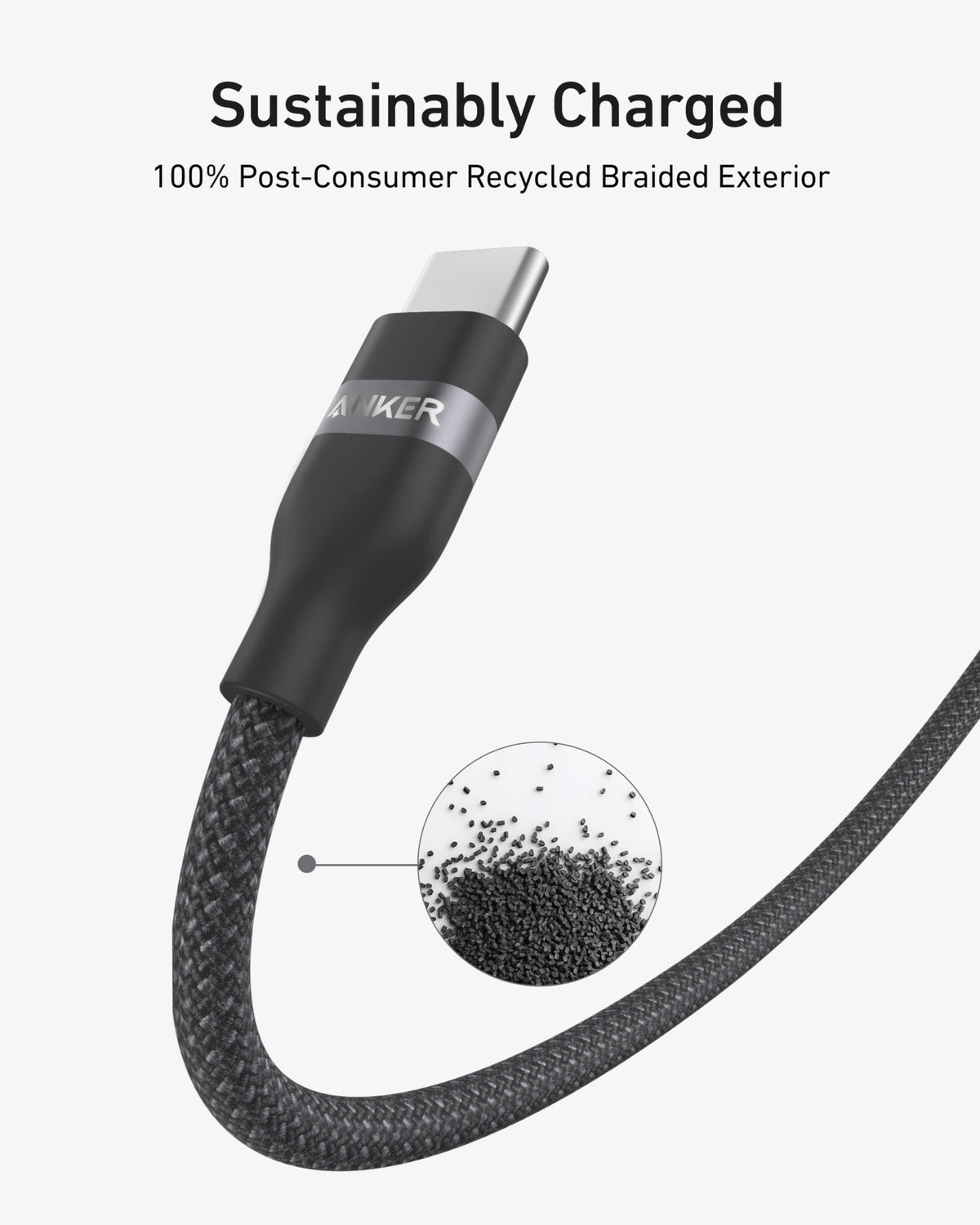 Anker Prime Desktop Charger 250W 6 Ports+Anker USB-C to USB-C Cable 240W Upcycled-Braided