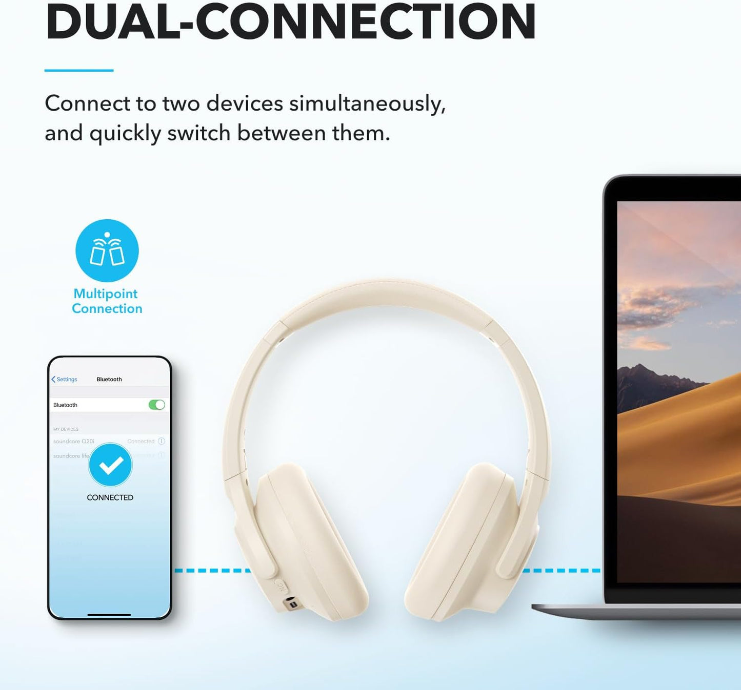 soundcore Q20i Over-Ear Headband