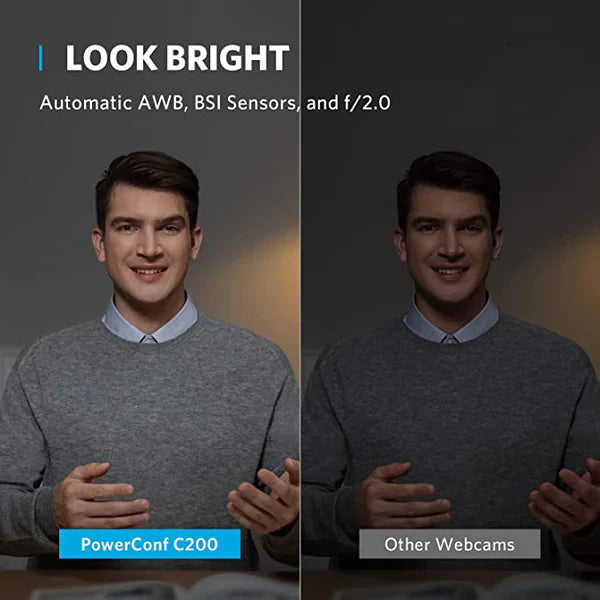 PowerConf C200 Webcam + soundcore Work