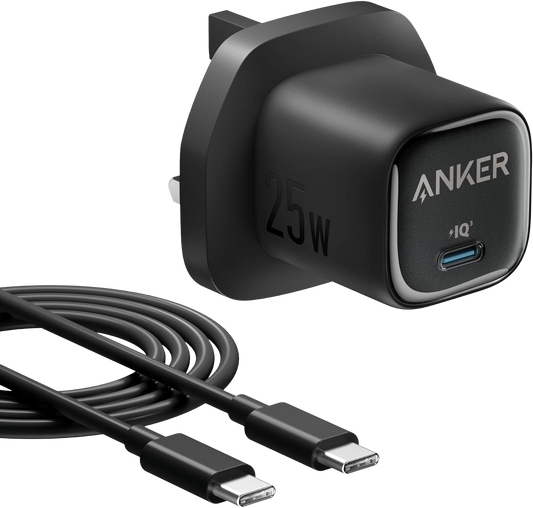 Anker 25W USB C Plug, Supports PPS Fast Charging for for iPhone 16/16 Pro/16 Pro Max/15