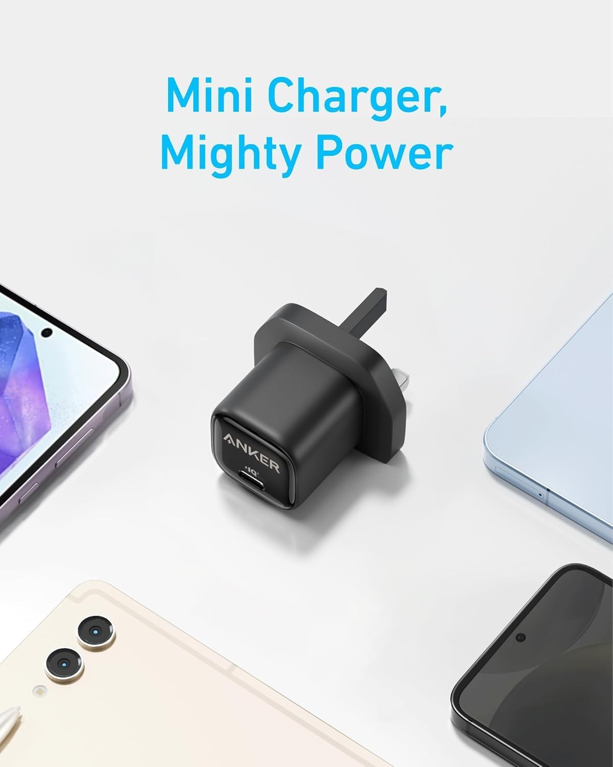 Anker 25W USB C Plug, Supports PPS Fast Charging for for iPhone 16/16 Pro/16 Pro Max/15