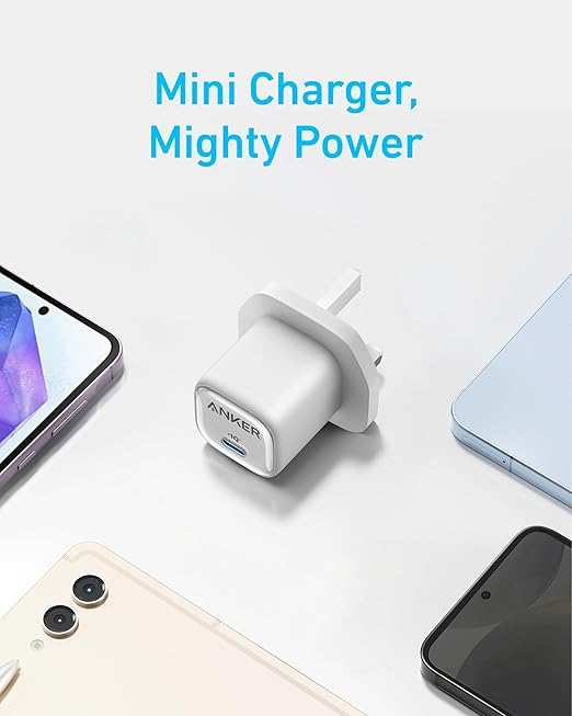 Anker 25W USB C Plug, Supports PPS Fast Charging for for iPhone 16/16 Pro/16 Pro Max/15