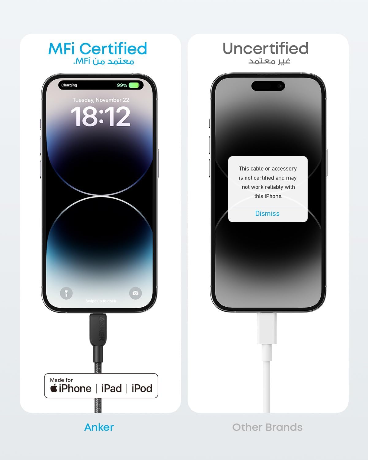 Anker 310 Braided USB-C to Lightning Cable