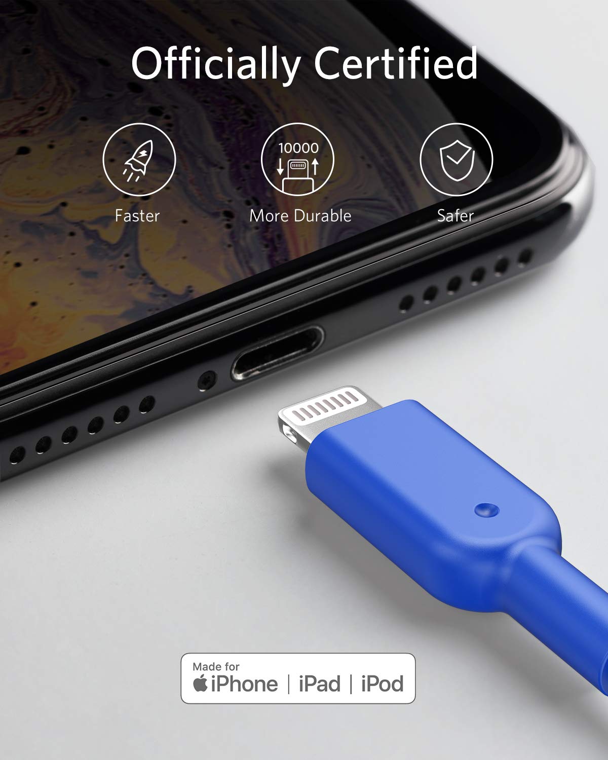 Anker <b>321</b> USB-A to Lightning Cable  (3ft / 6ft / 10ft)