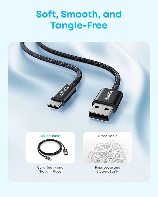 Anker 737 Power Bank (PowerCore 24K) + Anker Zolo USB-A to USB-C Cable