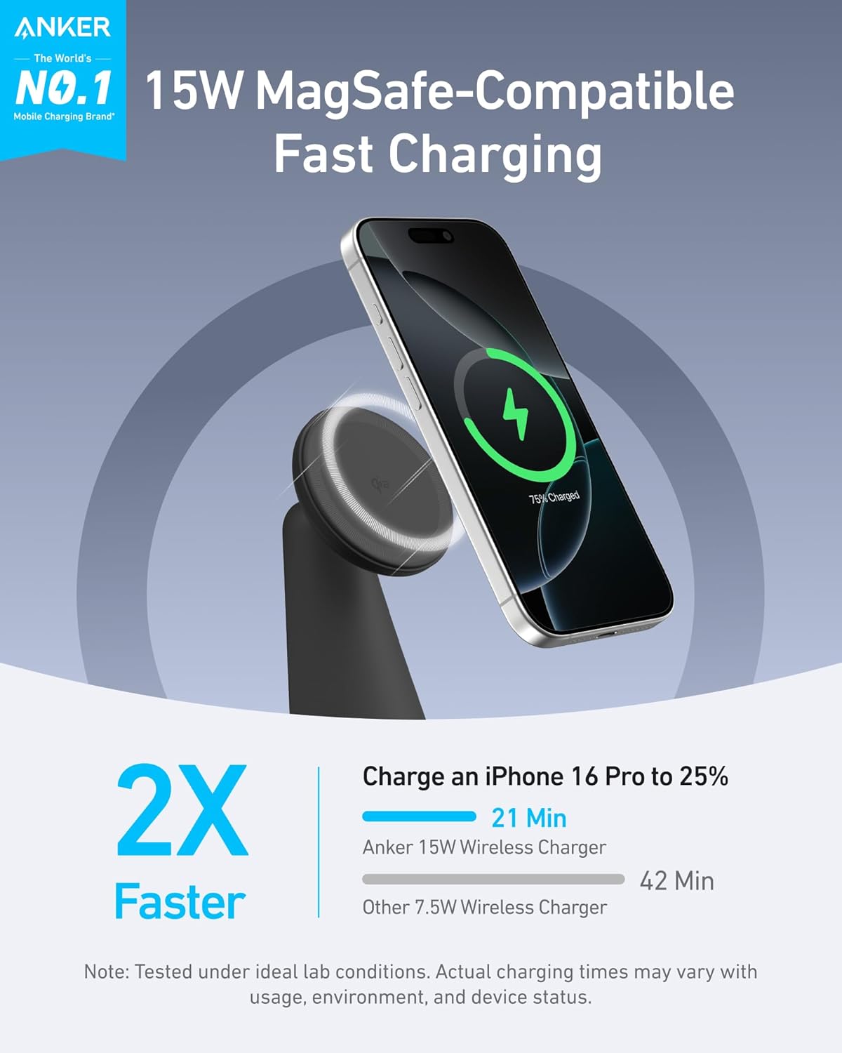Anker MagSafe Compatible 2-in-1 Charging Stand
