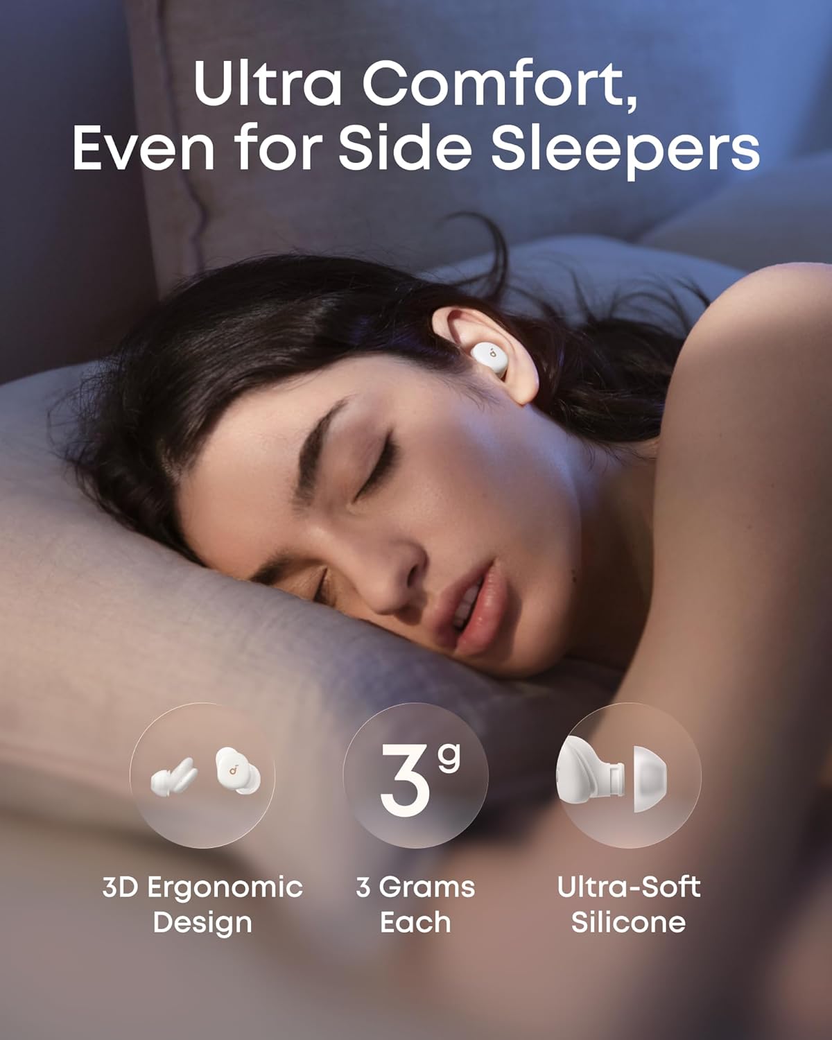 soundcore Sleep A30 The World's First Smart ANC Sleep Earbuds