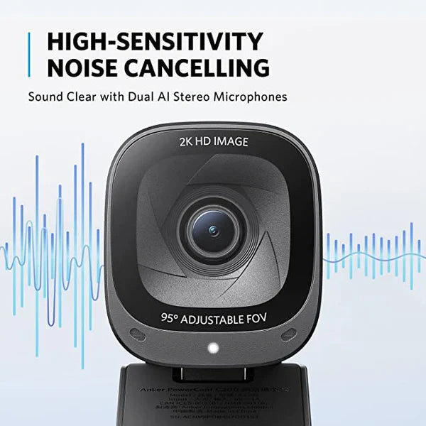 PowerConf C200 Webcam + soundcore Work