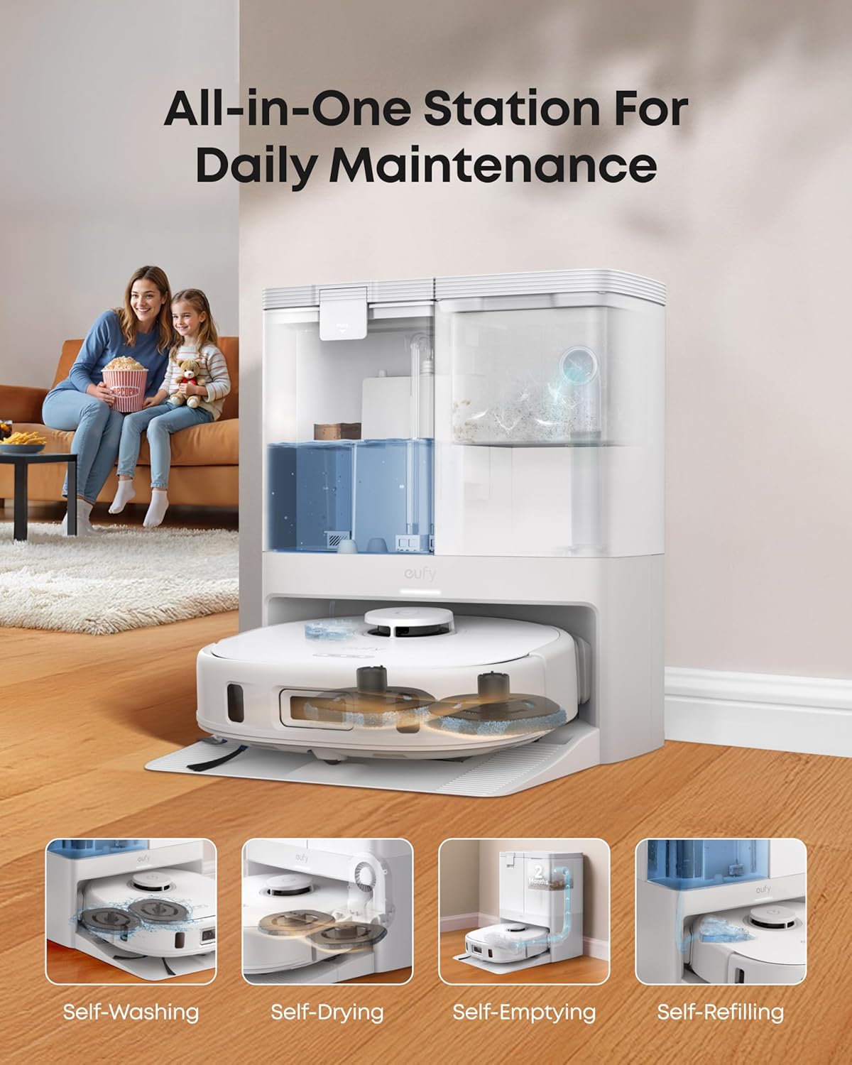 eufy X10 Pro Omni Robot Vacuum Cleaner White
