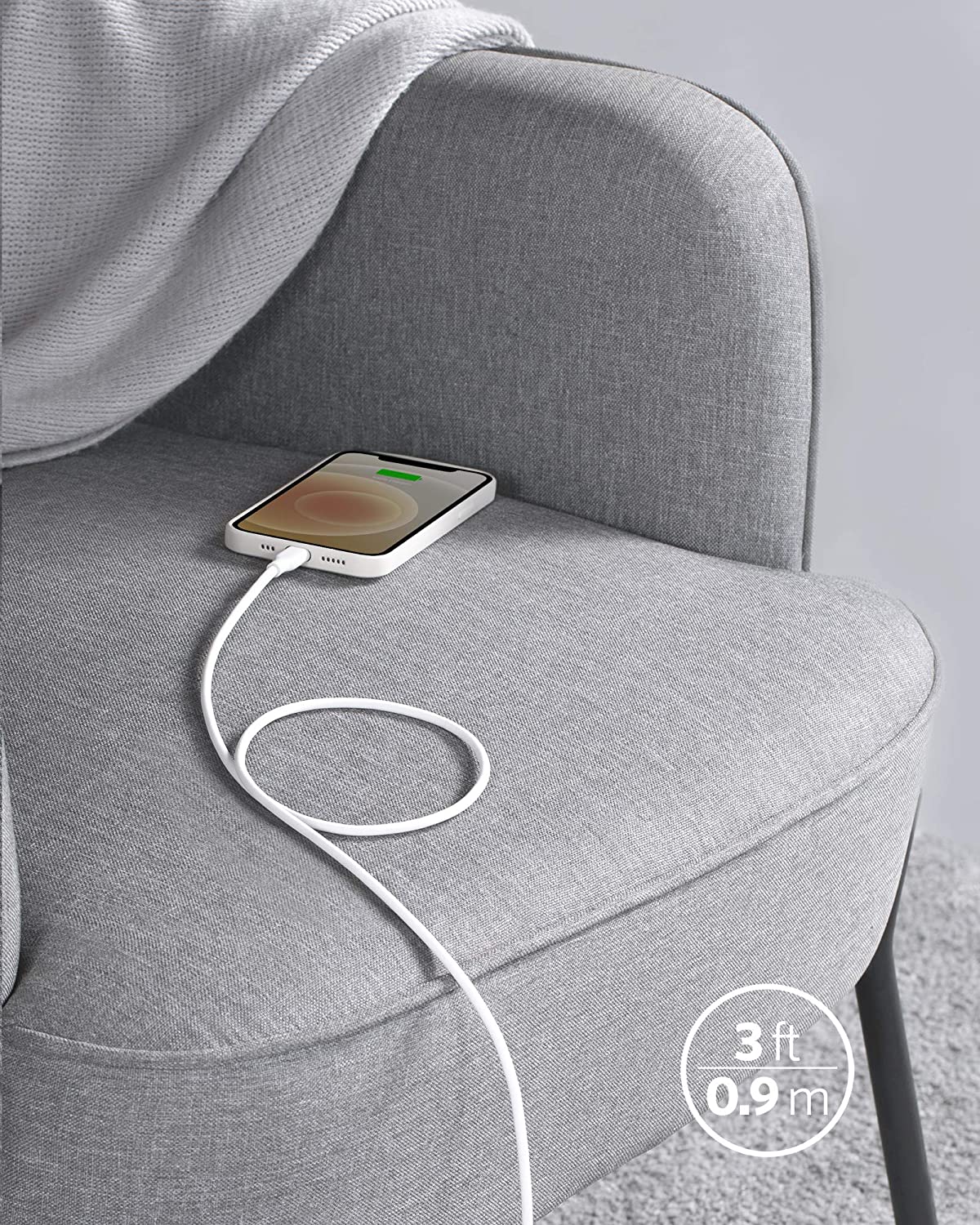Anker USB-C to Lightning Cable PowerLine III 0.9m