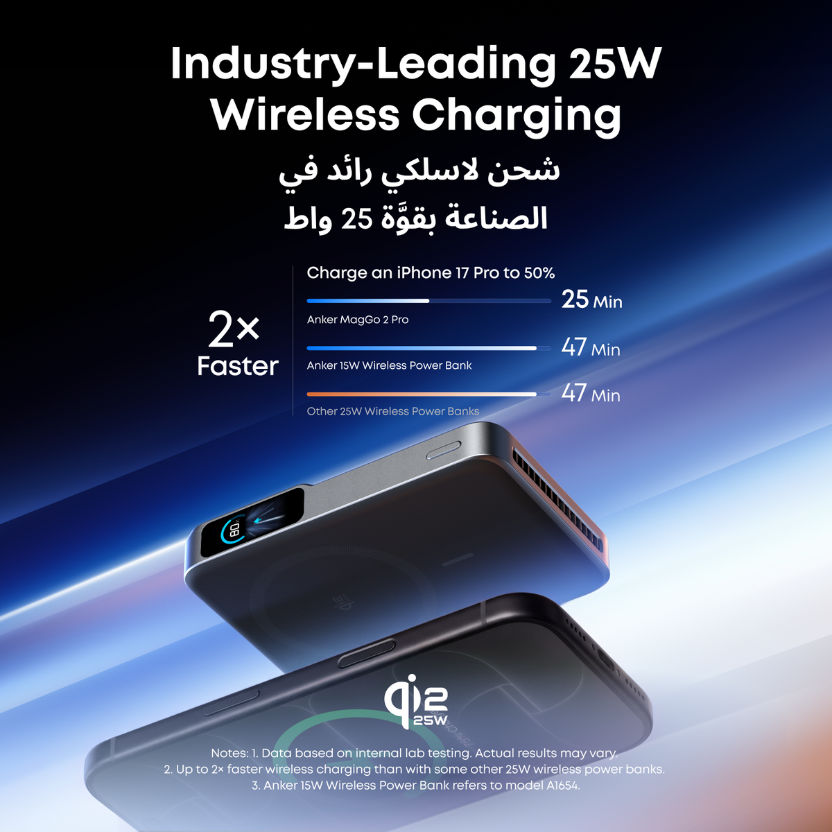 Anker MagGo 2 Pro Magnetic Power Bank (10K, Qi2 25W, Active Cooling)