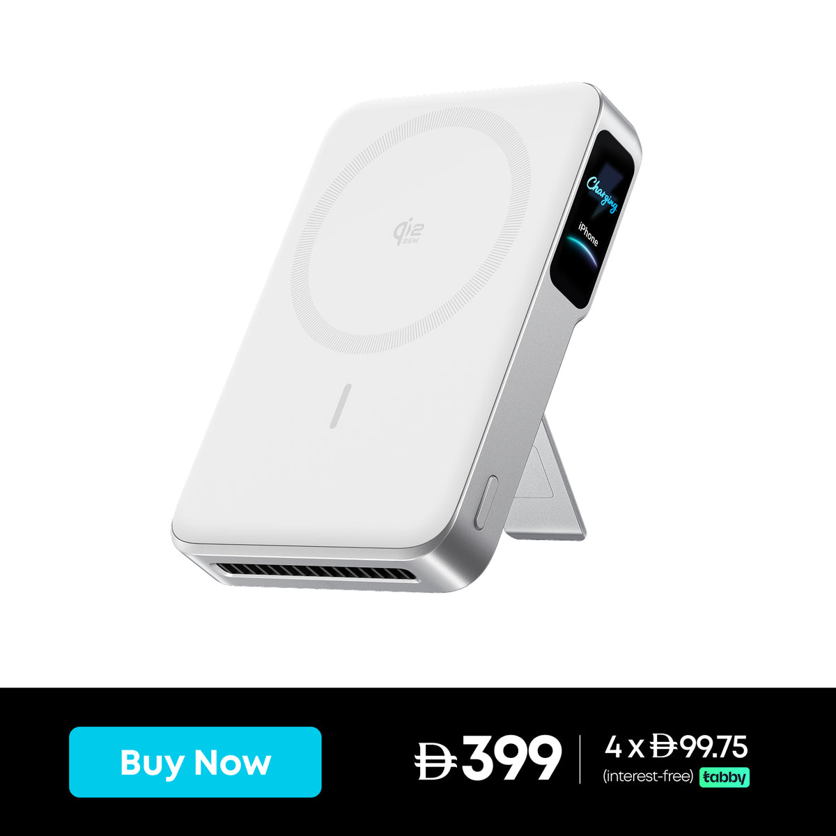 Anker MagGo 2 Pro Magnetic Power Bank (10K, Qi2 25W, Active Cooling)
