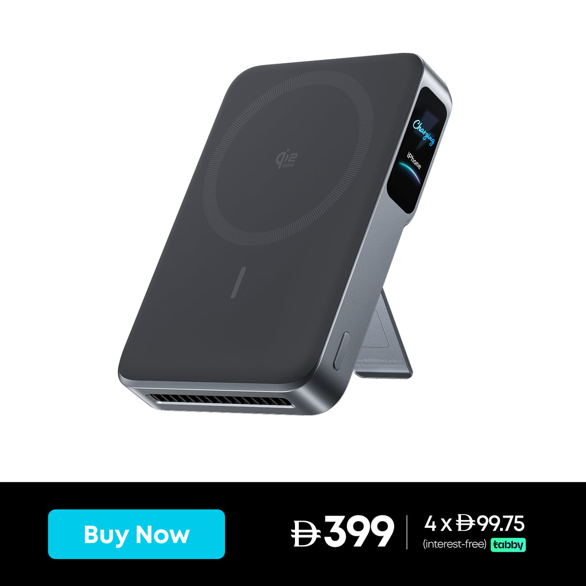 Anker MagGo 2 Pro Magnetic Power Bank (10K, Qi2 25W, Active Cooling)