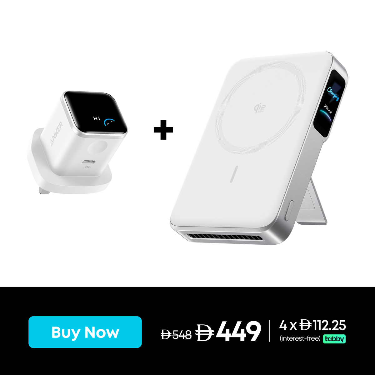 Anker MagGo 2 Pro Magnetic Power Bank + Anker Nano Charger