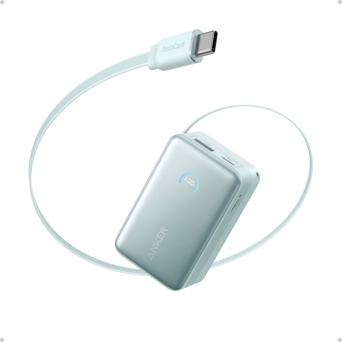 Anker Nano Power Bank 10000mAh 45W Built-In Retractable USB-C Cable