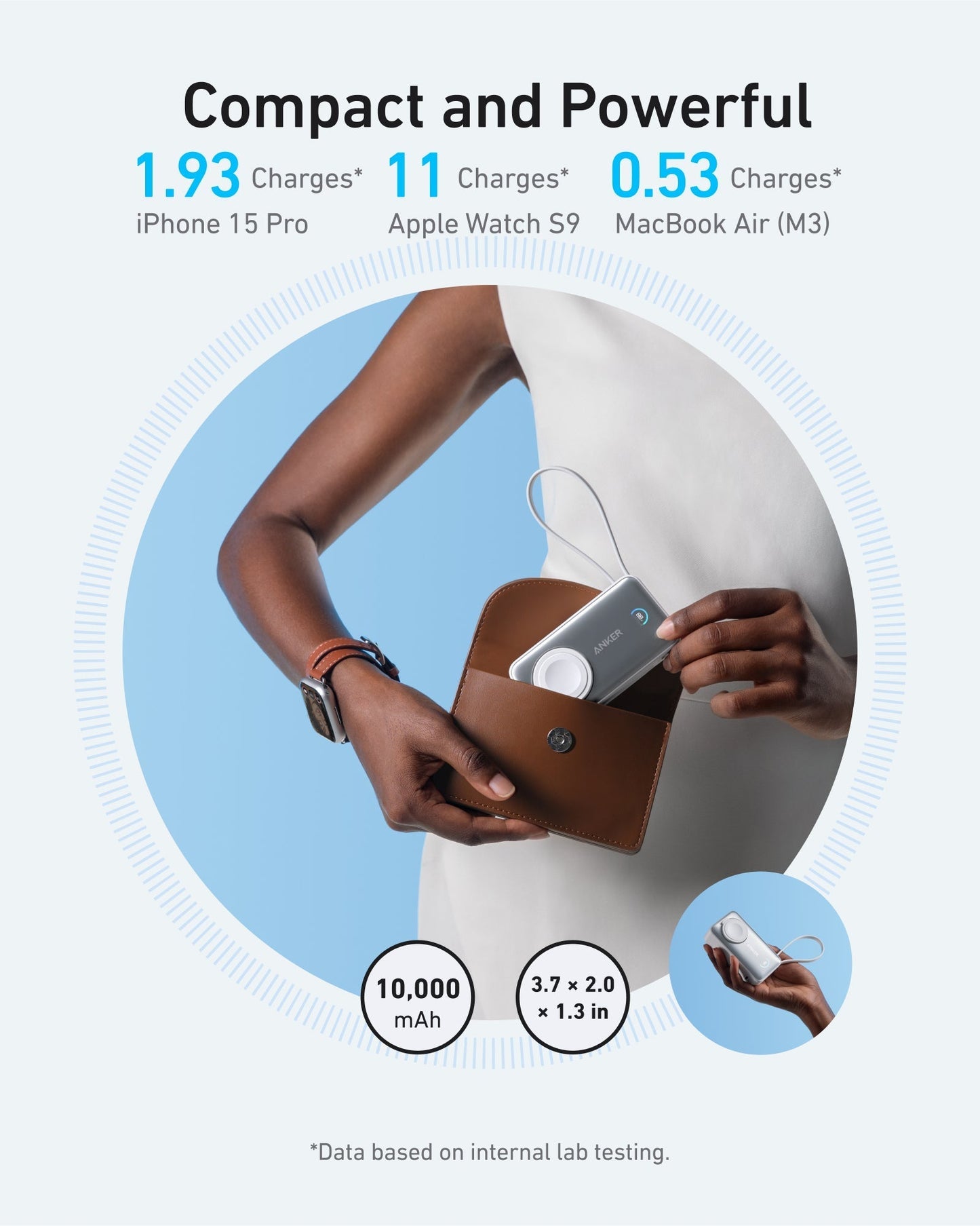Anker MagGo Power Bank 10000mAh 35W For Apple Watch