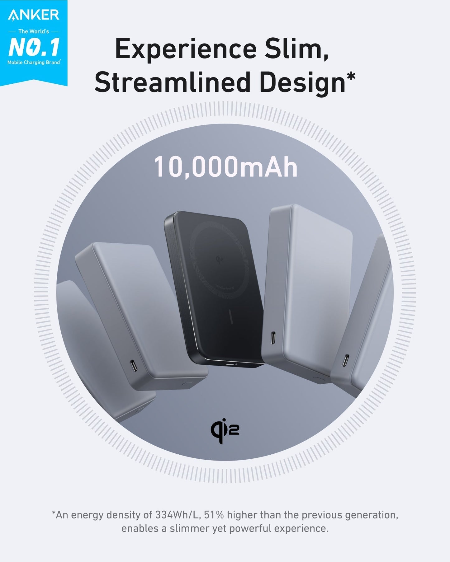 Anker MagGo Power Bank 10000mAh Magnetic Wireless