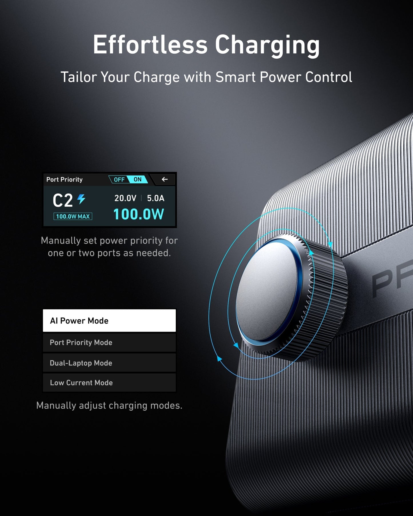 Anker Prime Desktop Charger 250W 6 Ports + Anker USB C to USB C Cable (3.3FT, 2Pack)