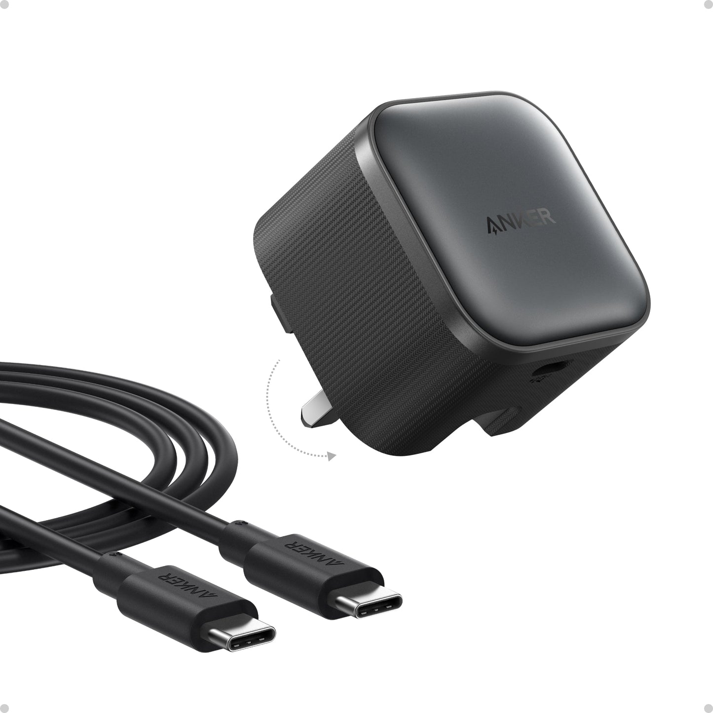 Anker Nano Wall Charger 45W USB-C Compact and Foldable Charger