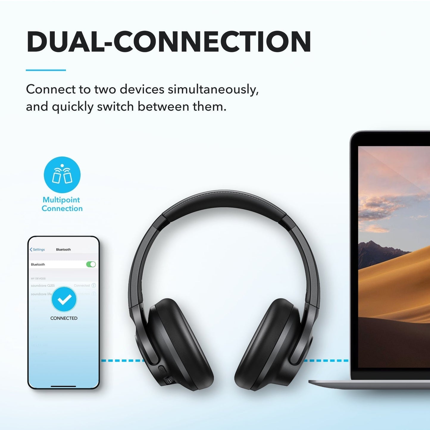 soundcore Q20i Over-Ear Headband
