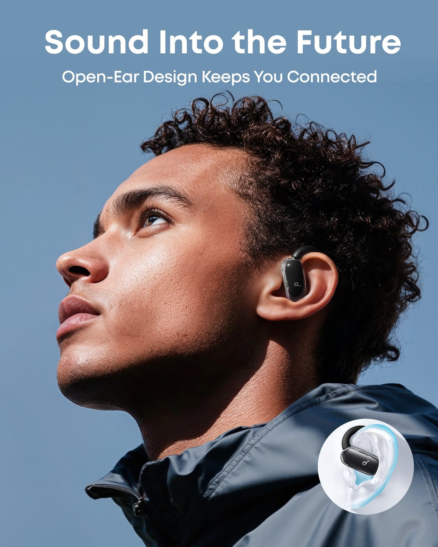 V40i Open ear headphones with AI calls Bluetooth 5.4
