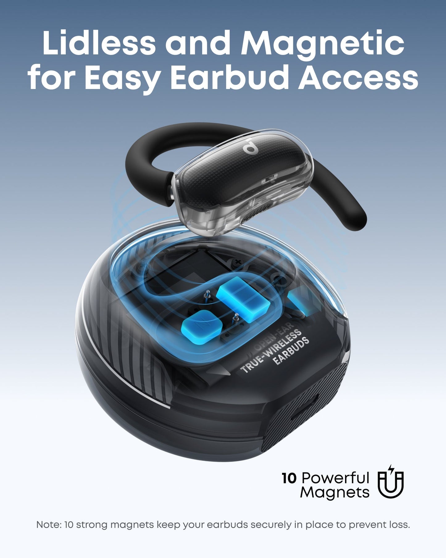 V40i Open ear headphones with AI calls Bluetooth 5.4