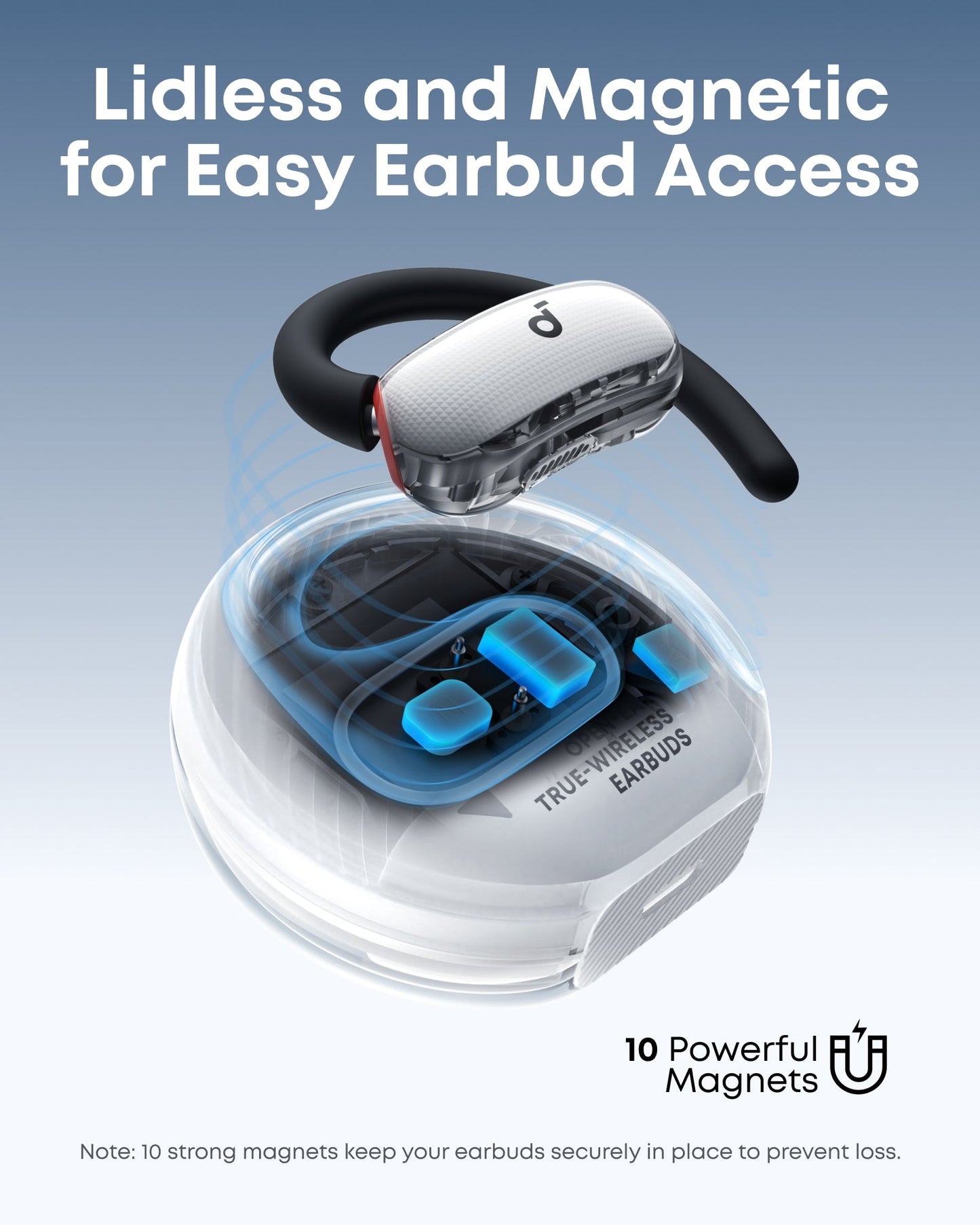 V40i Open ear headphones with AI calls Bluetooth 5.4