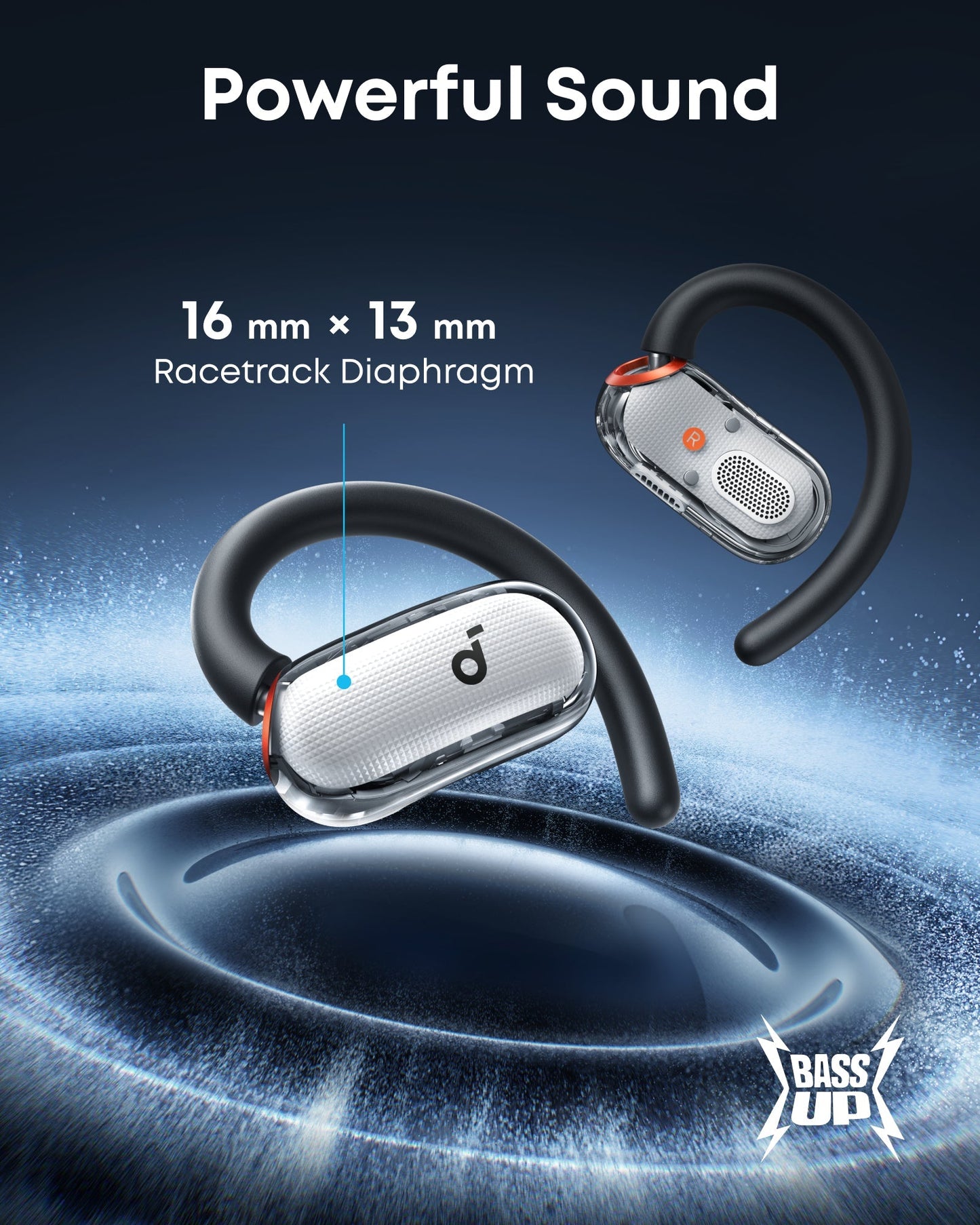 V40i Open ear headphones with AI calls Bluetooth 5.4
