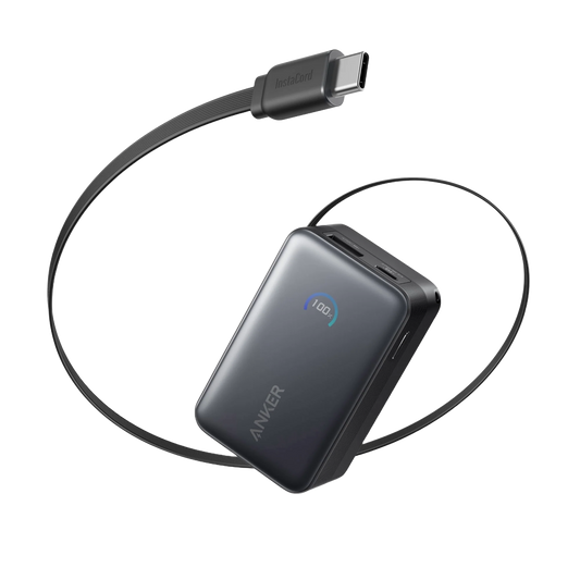 Anker Nano Power Bank 10000mAh 45W Built-In Retractable USB-C Cable