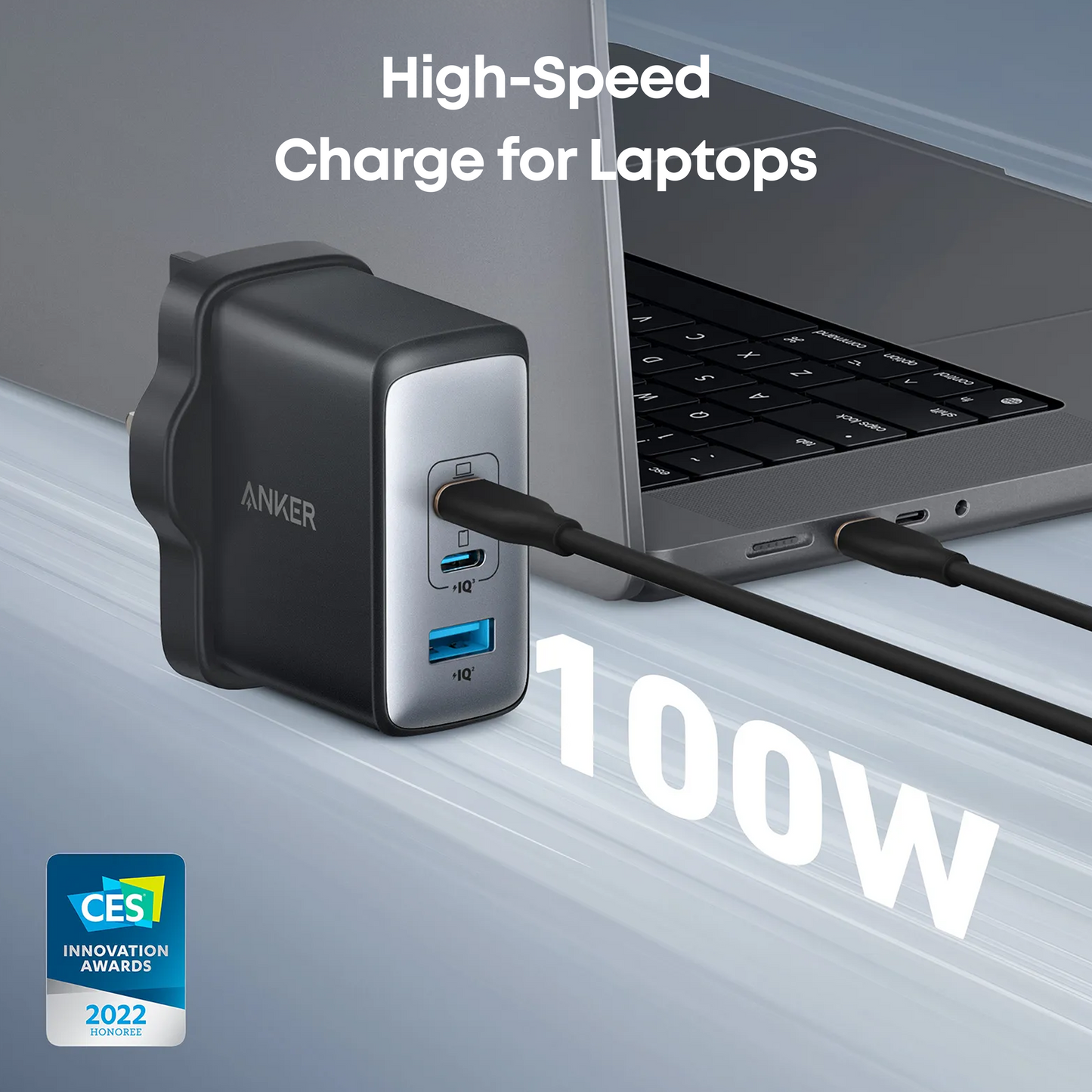 USB C Plug, Anker 100W USB C Charger, 736 Charger (Nano II 100W)