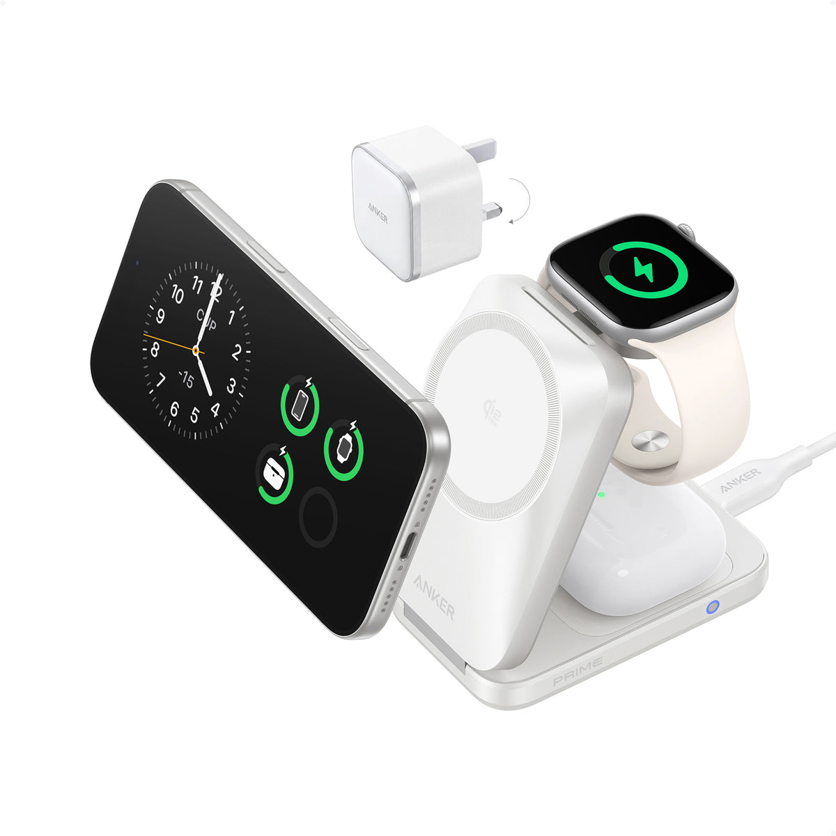 Anker Prime Wireless Charging Station (3-in-1, MagGo, AirCool, Foldable)