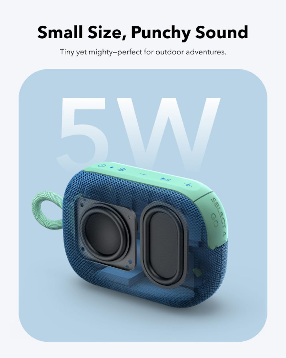 Select 4 Go Ultra Portable Bluetooth Speaker