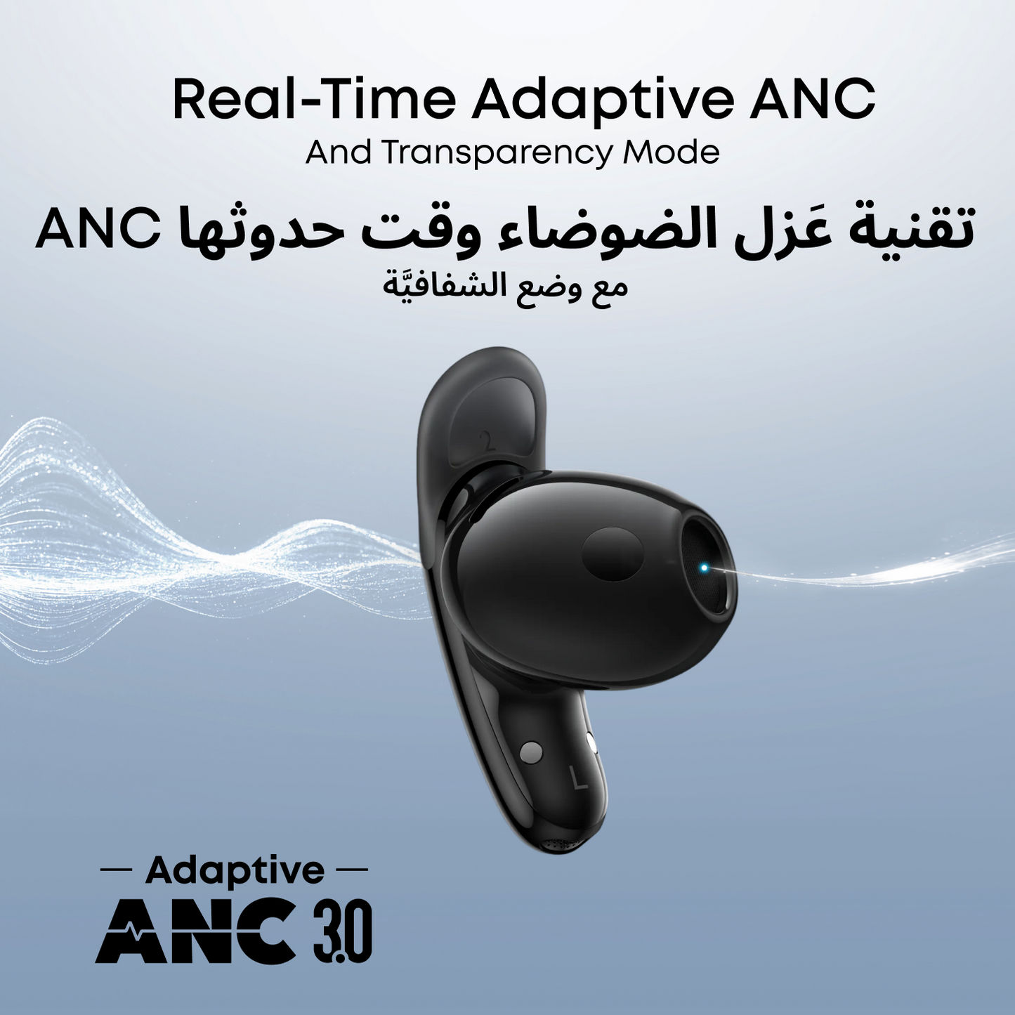 Liberty Buds Half-In-Ear Design and Real-Time Adaptive ANC