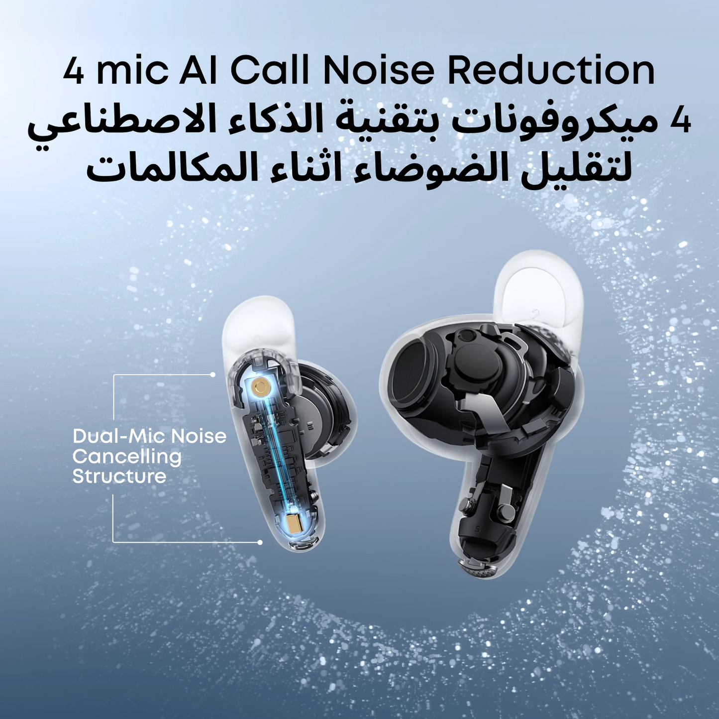 Liberty Buds Half-In-Ear Design and Real-Time Adaptive ANC