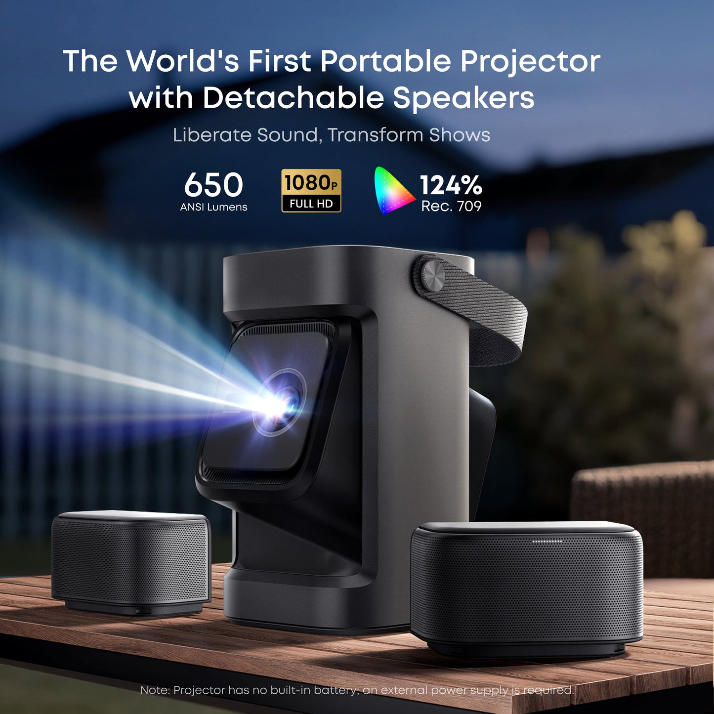 soundcore Nebula P1 + Nebula 100-Inch Home Projector Screen
