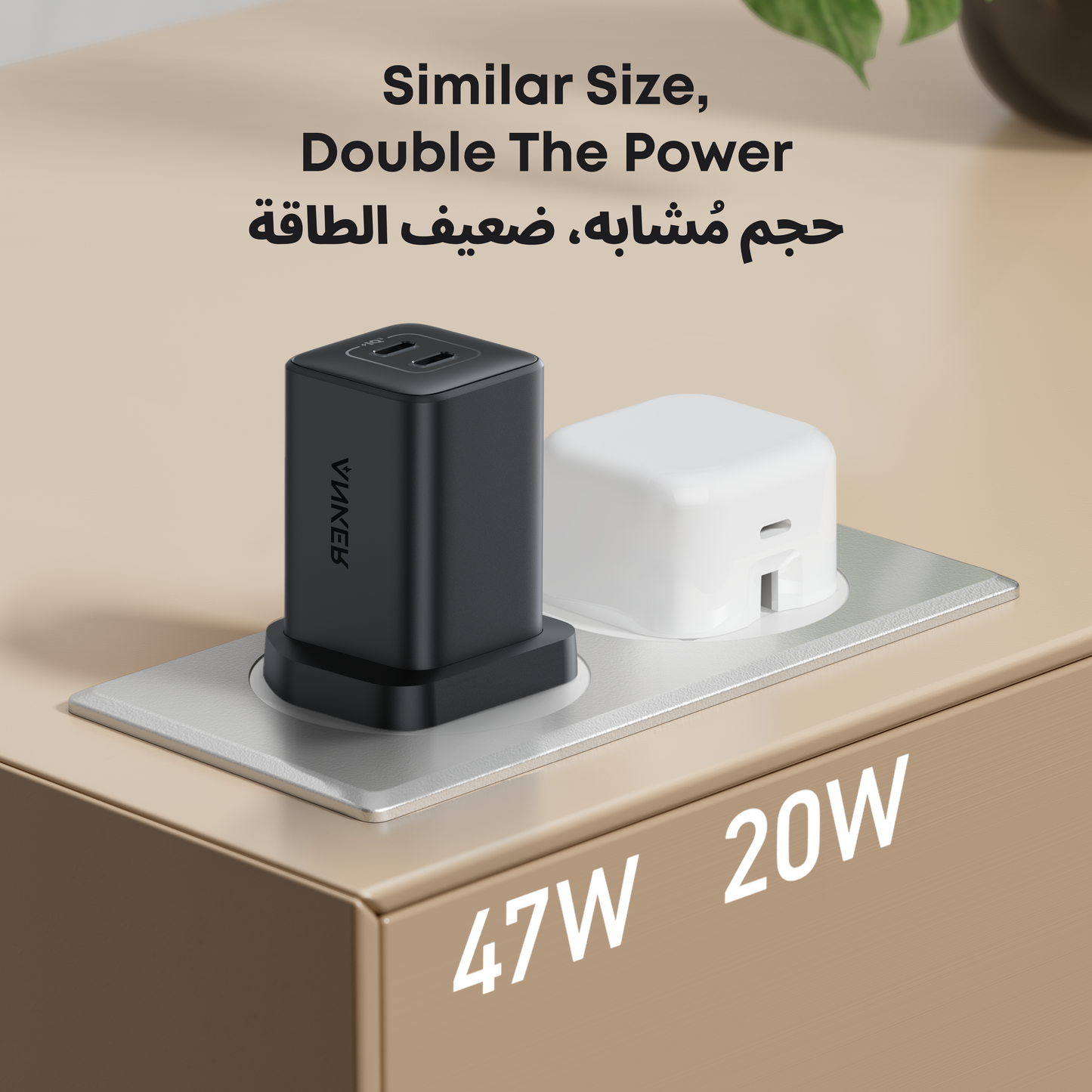 Anker Nano Wall Charger 47W 2 Ports 523 Charger