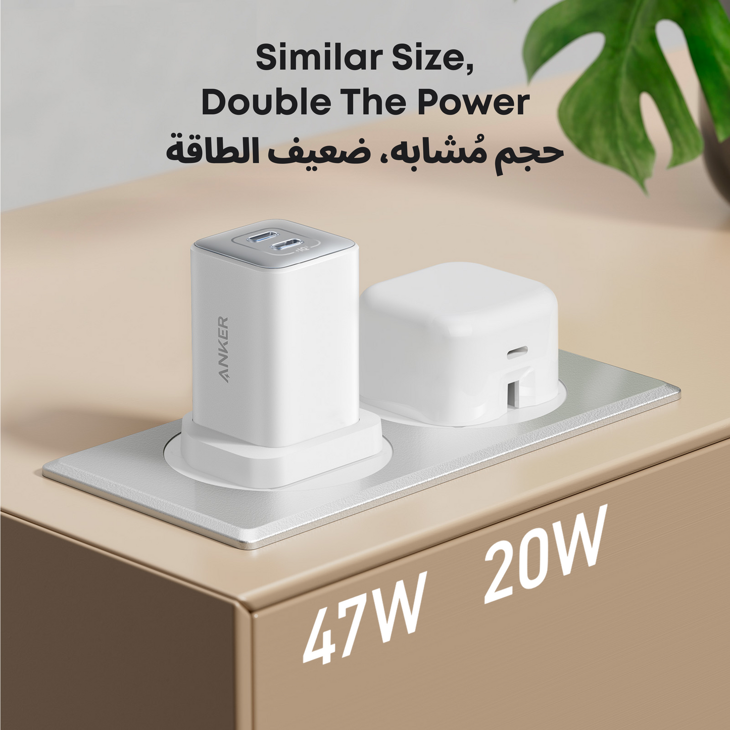 Anker Nano Wall Charger 47W 2 Ports 523 Charger