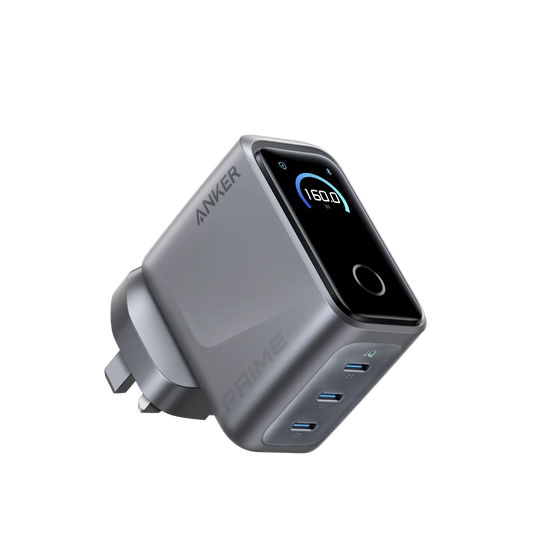 Anker Prime Charger (160W, 3 Ports, Smart Display)