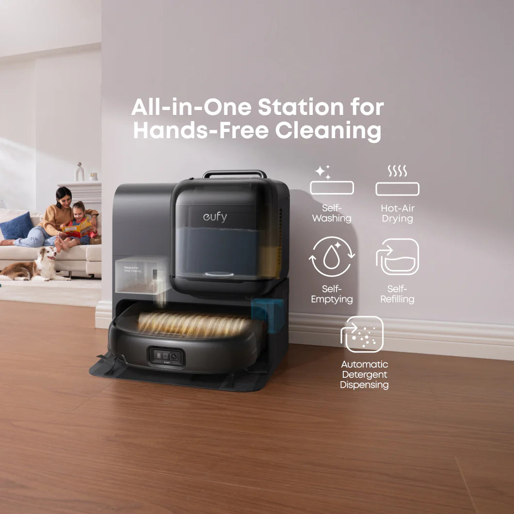 eufy E28 Robot Vacuum & Mop with Portable Deep Cleaner