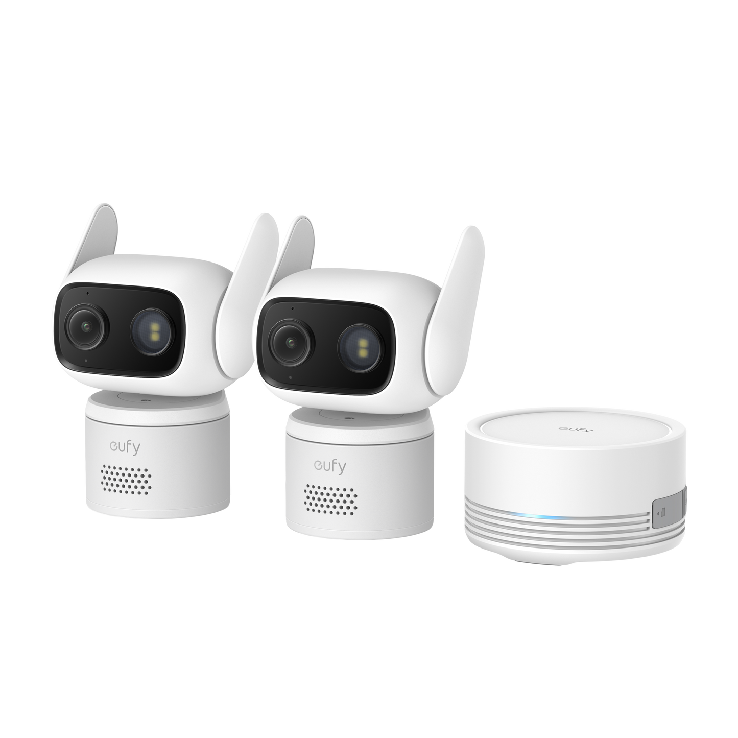 eufy Wired Cam C31 Pan-Tilt Camera 2 Pack with HomeBase Mini