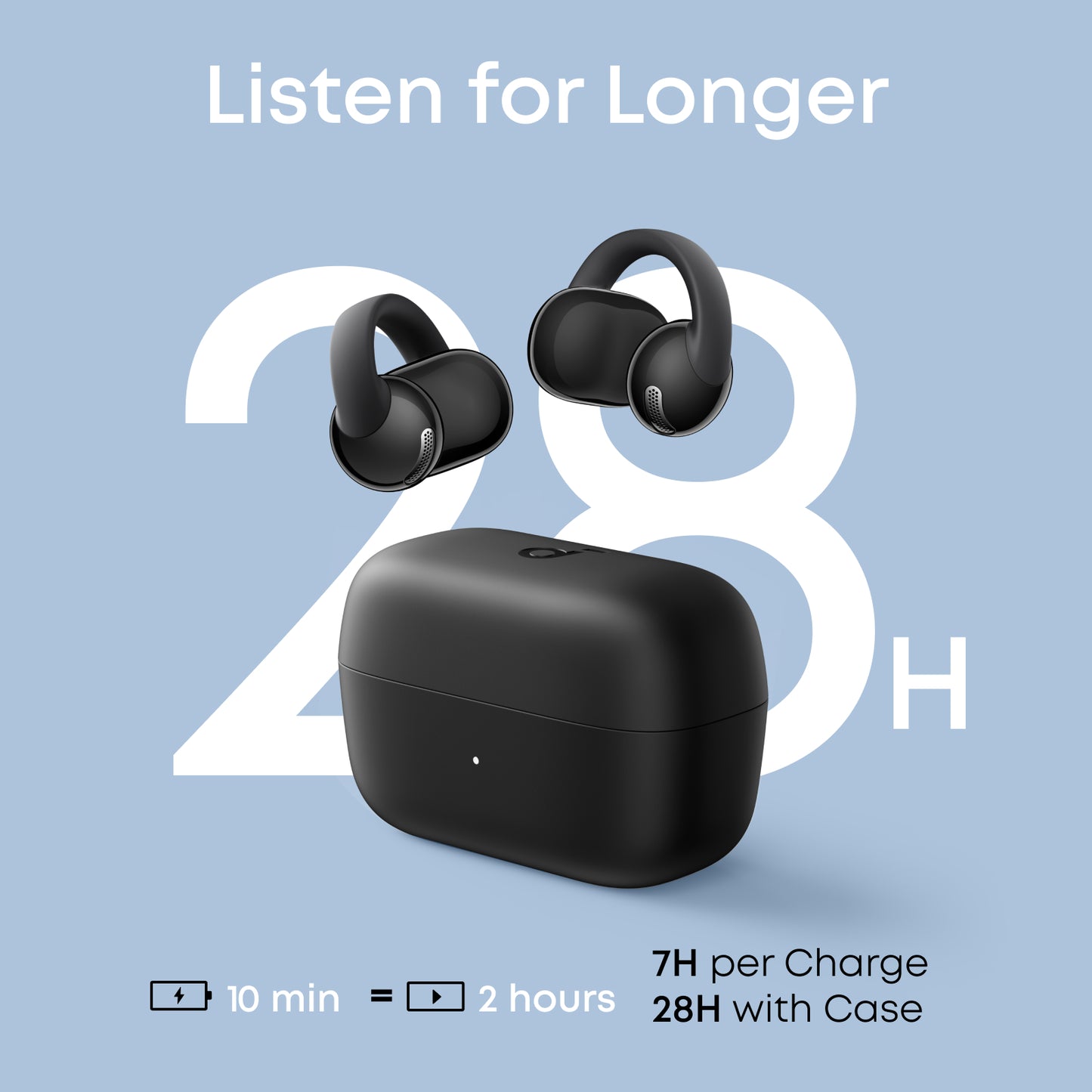 soundcore C50i | Open-Ear Clip-On Earbuds with Adaptive Comfort+Soundcore by Anker C50i Accessory