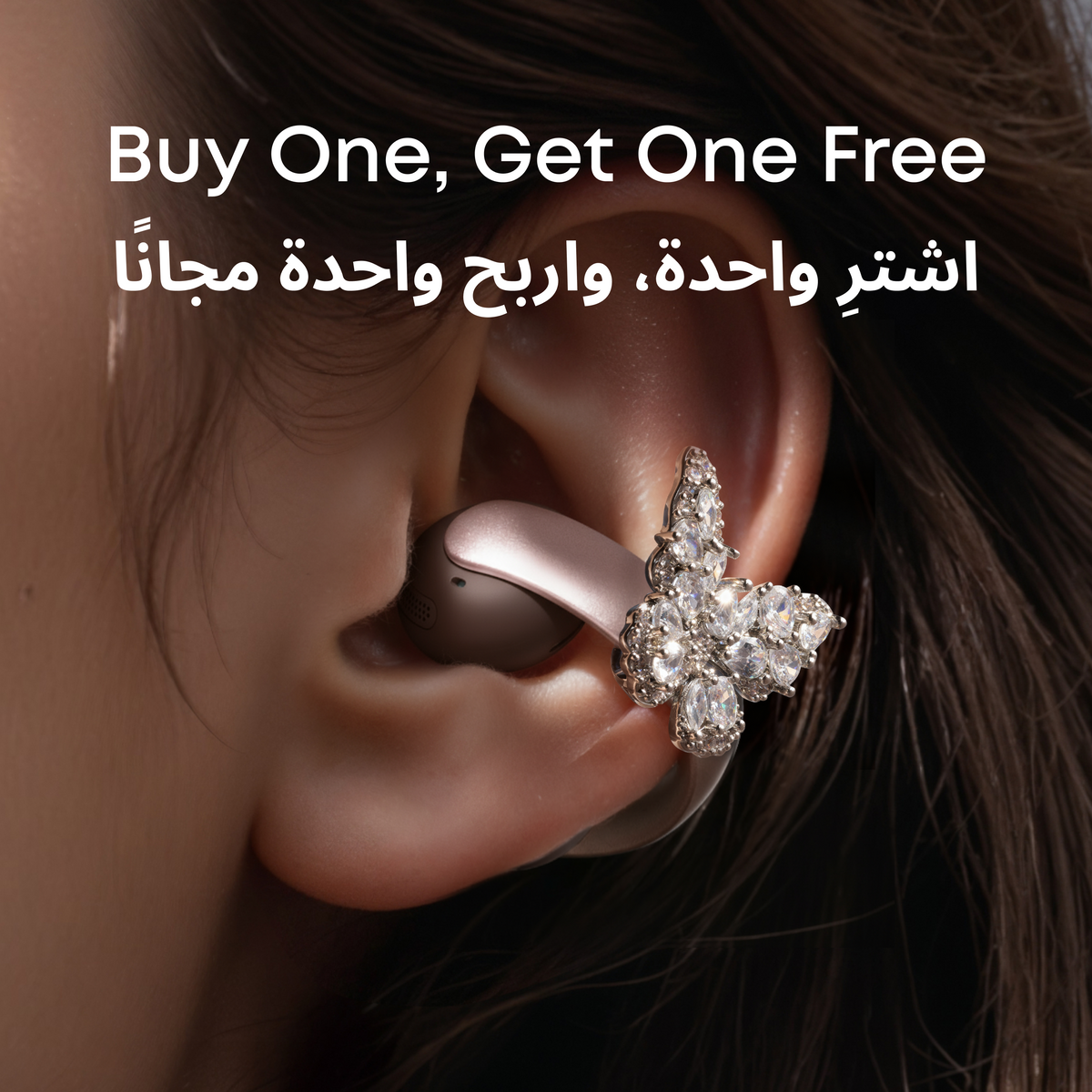 soundcore AeroClip Open Ear Headphone + Stylish Butterfly Accessory | Exclusive Design for soundcore AeroClip