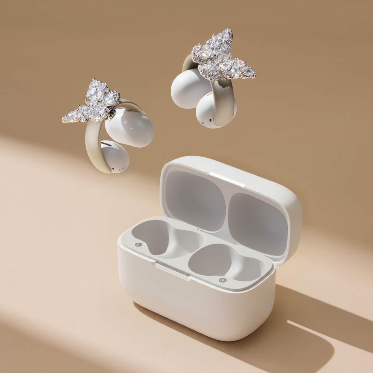 soundcore AeroClip Open Ear Headphone + Stylish Butterfly Accessory | Exclusive Design for soundcore AeroClip