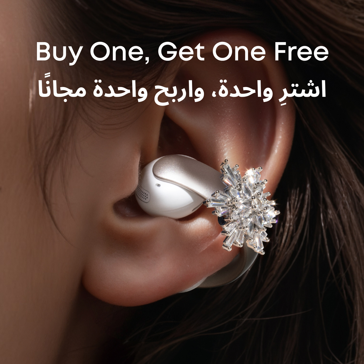soundcore AeroClip Open Ear Headphone + Stylish Butterfly Accessory | Exclusive Design for soundcore AeroClip