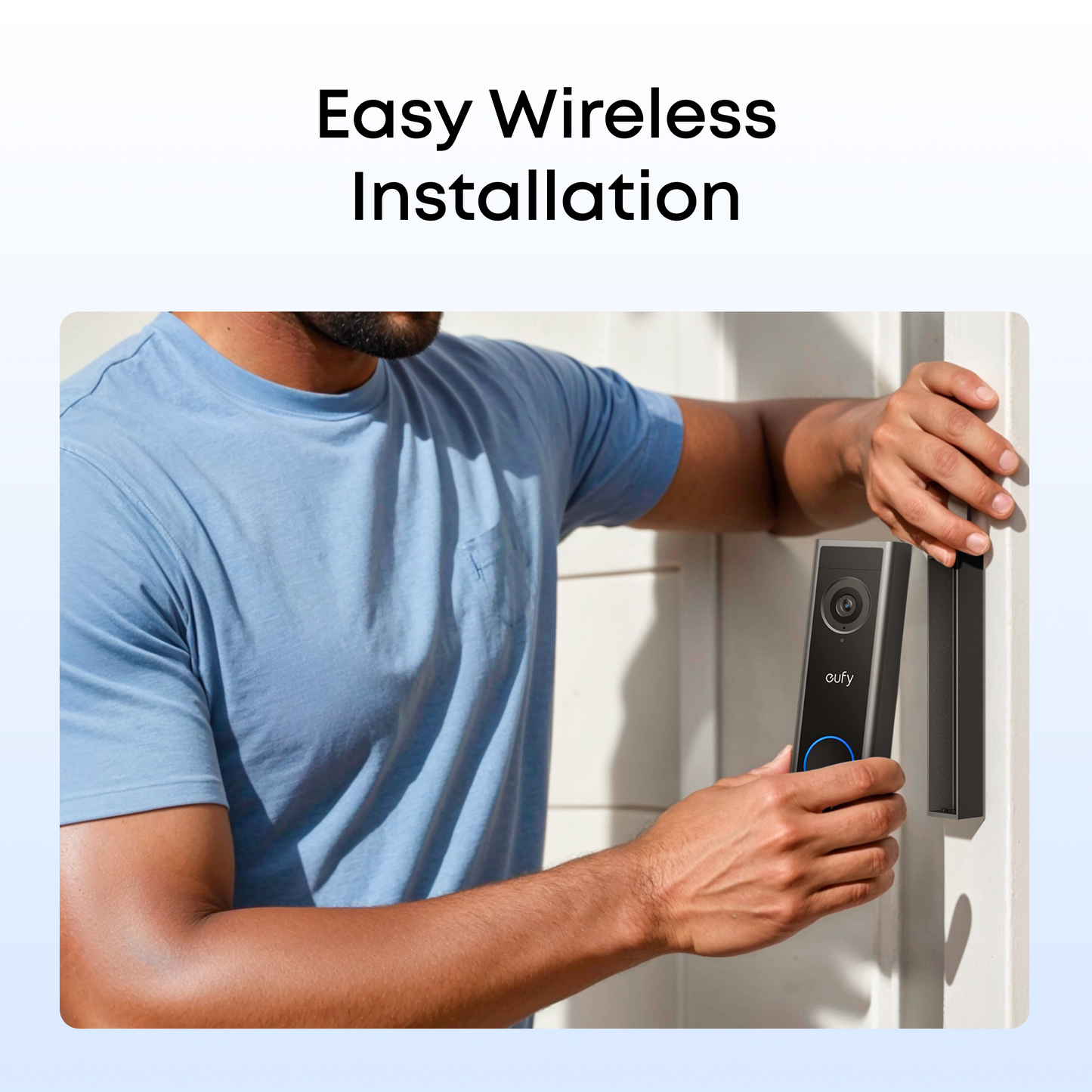 eufyCam S4 Triple-Lens Outdoor Solar Security Camera Solo + eufy Video Doorbell C30