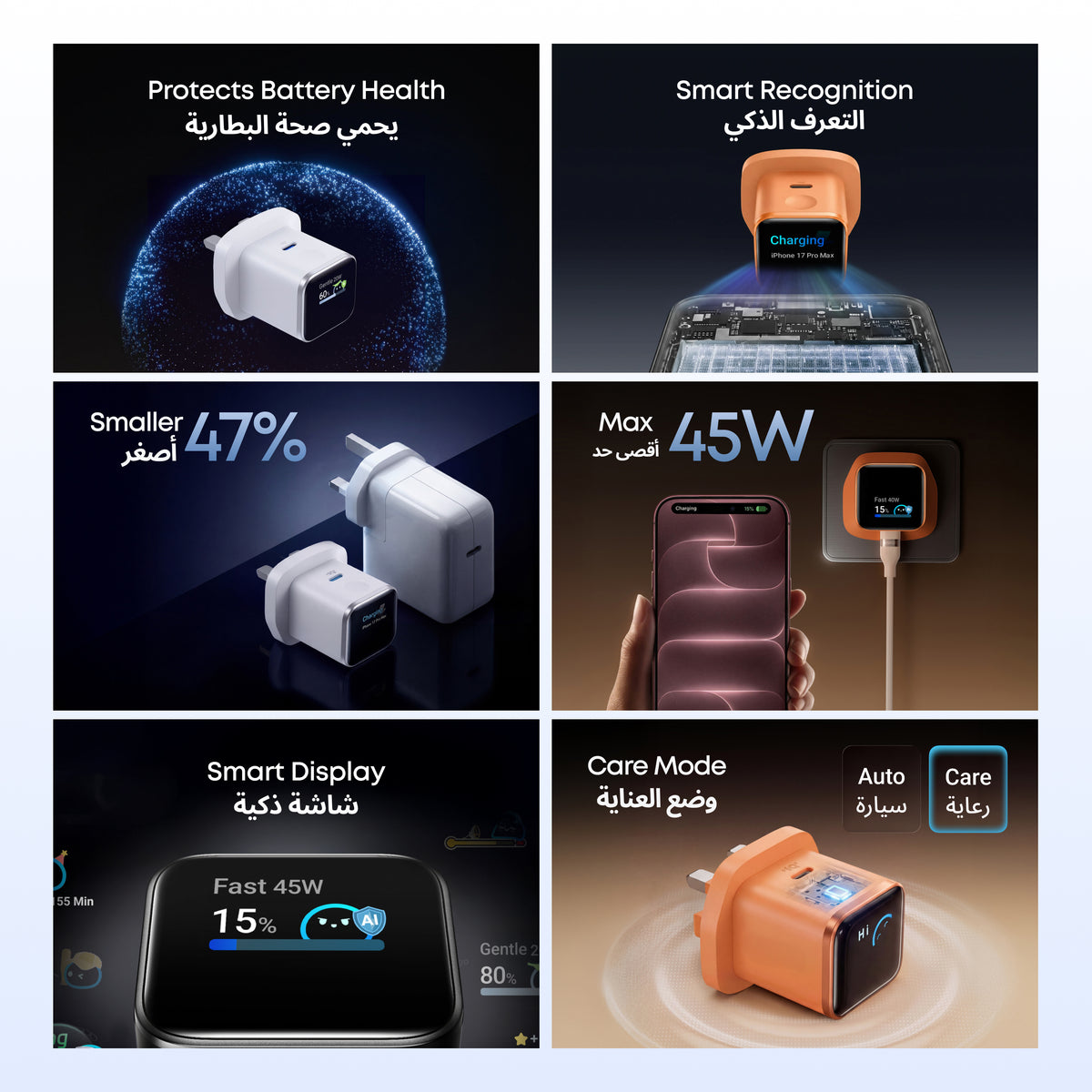 Anker Nano Charger（45W, Smart Display）