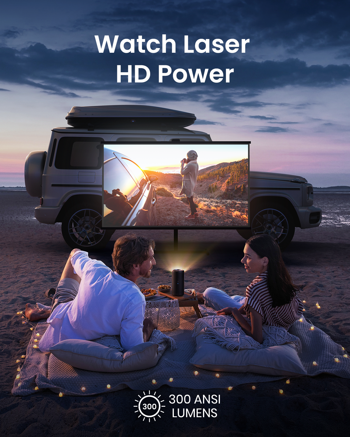 Capsule 3 Laser Laser-Powered Mini Projector